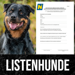 Erweiterte Sachkunde für Listenhunde